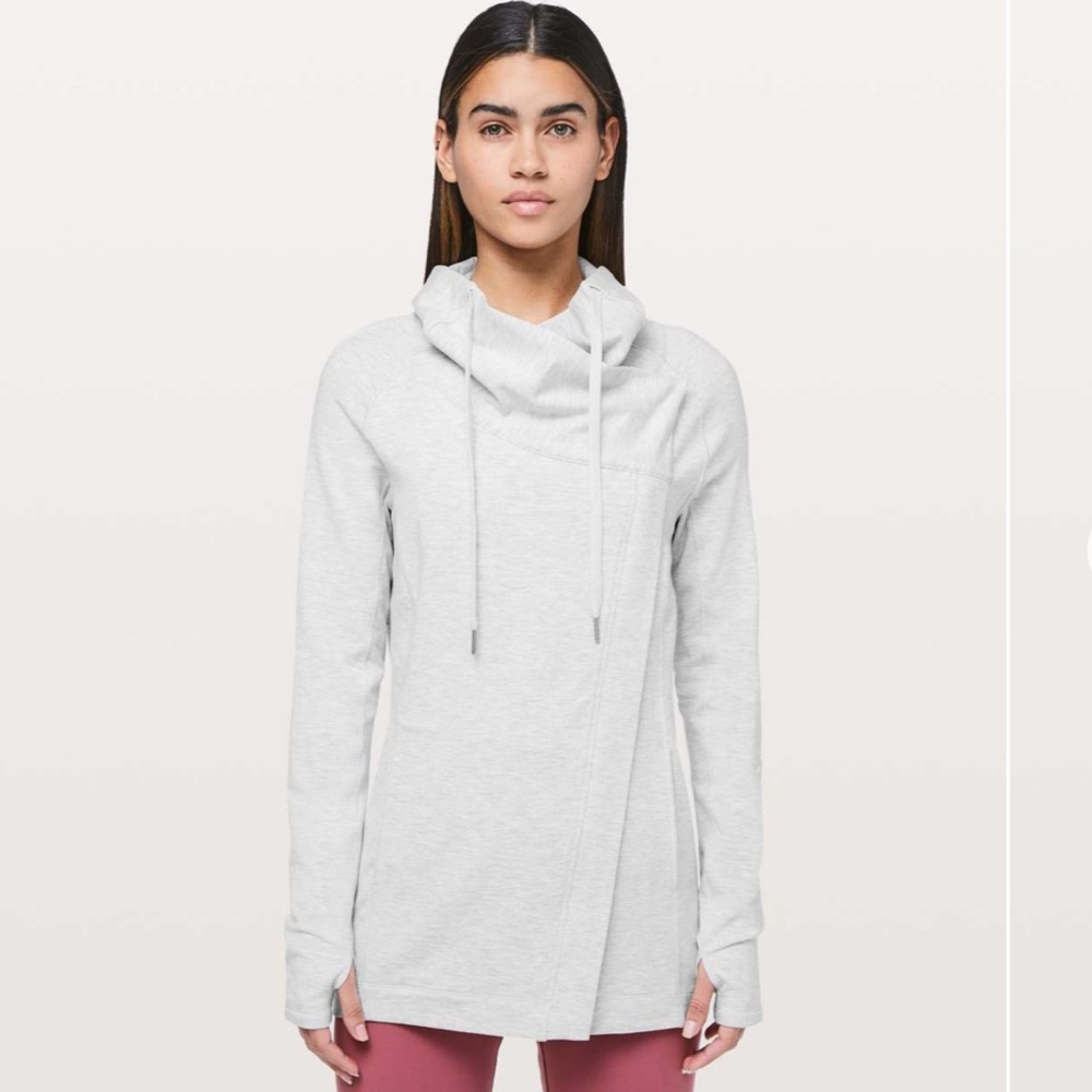 Lululemon Coast Easy Wrap Heathered Core Ultra Light Grey Size 6